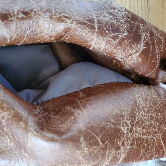 Venus Faux Leather and Fleece Lined Wrap Jacket - Picture 5 of 13